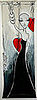 Foyer Art: Keep the Faith: Acrylic and mixed media on canvas. 21"W x 58"H